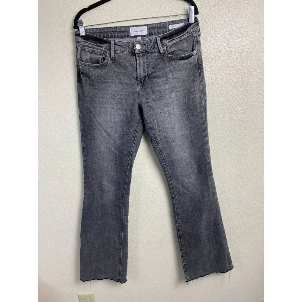 Dear‎ John Womens Jaxtyn Bootcut Gray Jeans Size 28 Western Rodeo Cowboy Cowgirl